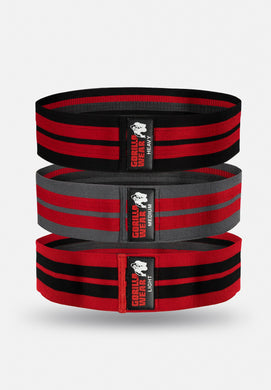 Glute Bands 3-Pack - Black/Red/Gray