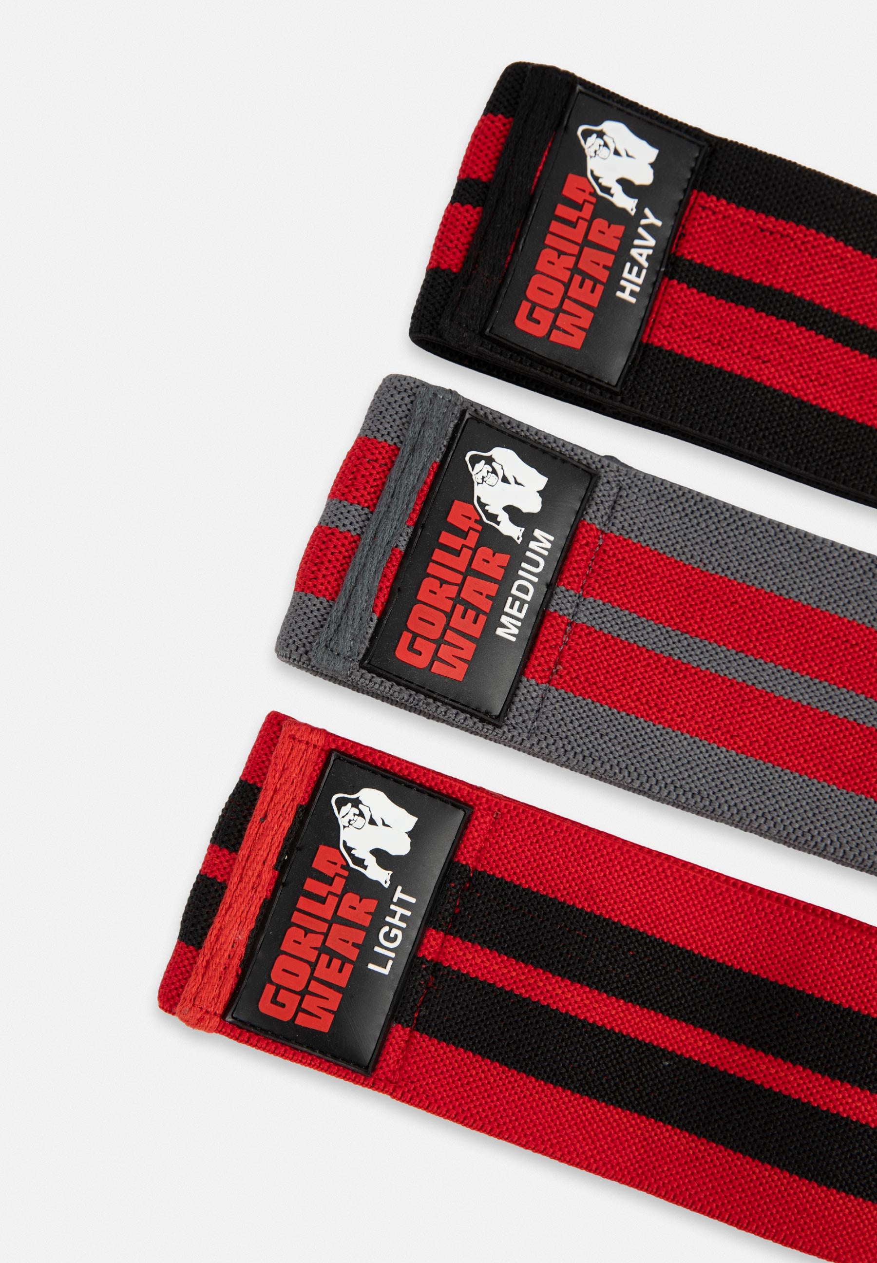 Glute Bands 3-Pack - Black/Red/Gray
