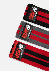 Glute Bands 3-Pack - Black/Red/Gray