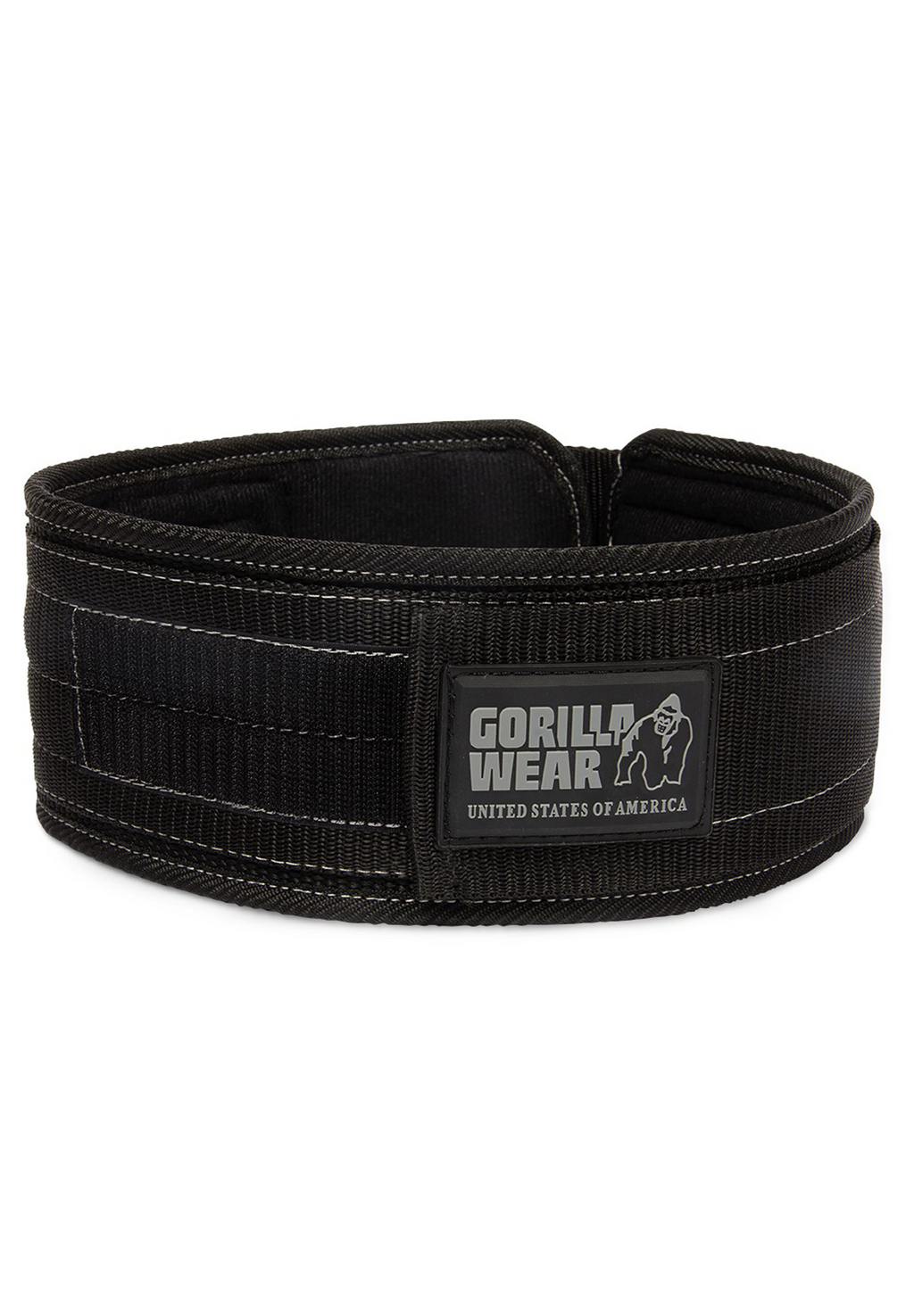 Gorilla Wear 4 Inch Nylon Lifting Belt - Black/Gray