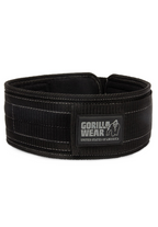 Gorilla Wear 4 Inch Nylon Lifting Belt - Black/Gray