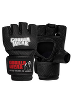 Manton MMA Gloves (With Thumb) - Black/White