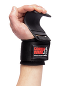 Weight Lifting Hooks - Black- Red