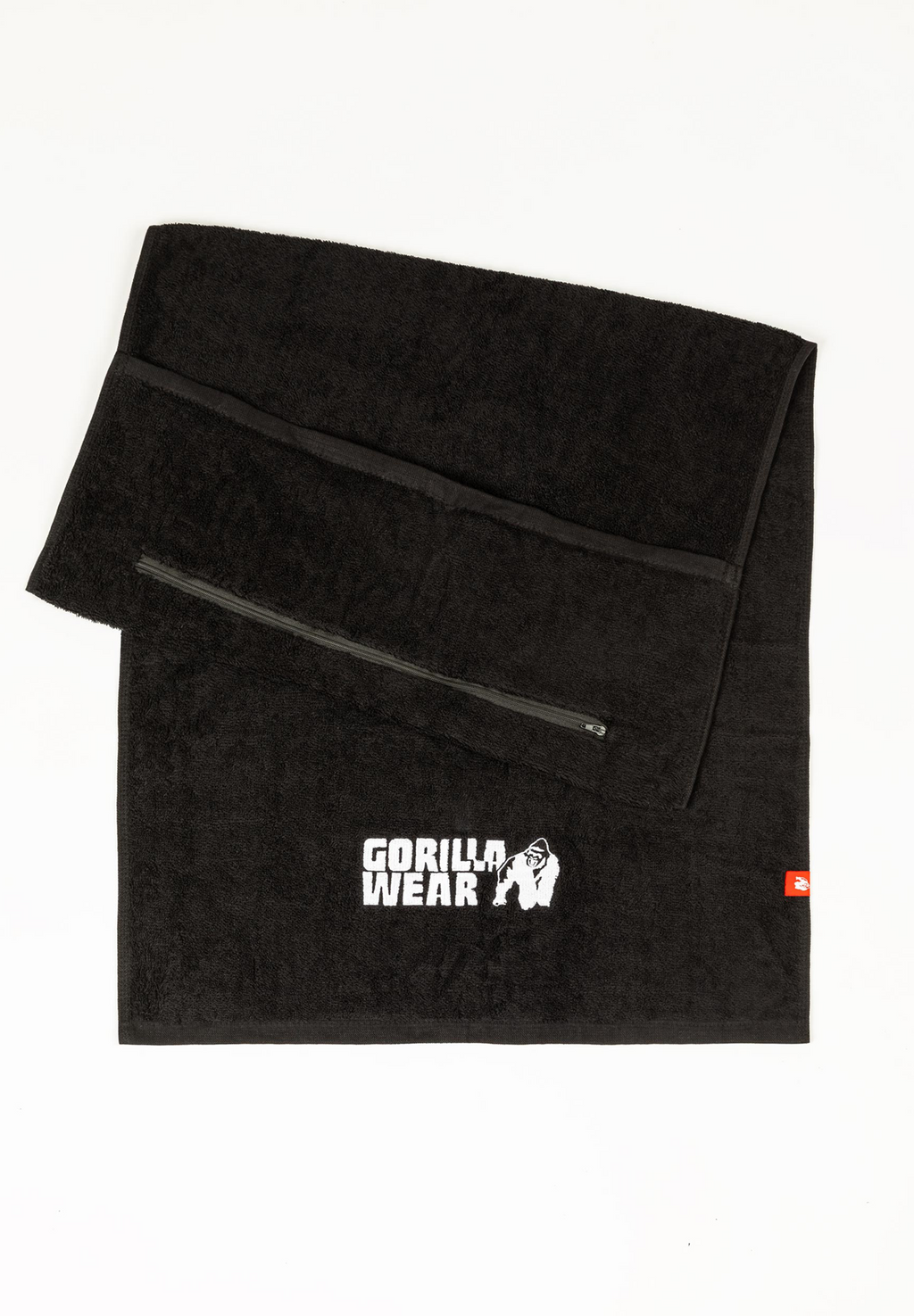 Zip Pocket Gym Towel - Black