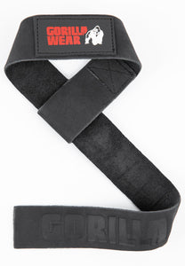 Leather Lifting Straps - Black