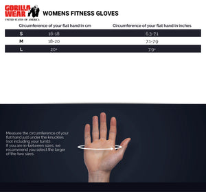 Women's Fitness Gloves - Black/Red Stitched