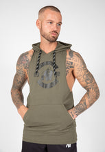 Load image into Gallery viewer, Lawrence Hooded Tank Top - Army Green