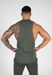 Milo Drop Armhole Tank Top - Green