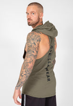 Load image into Gallery viewer, Lawrence Hooded Tank Top - Army Green