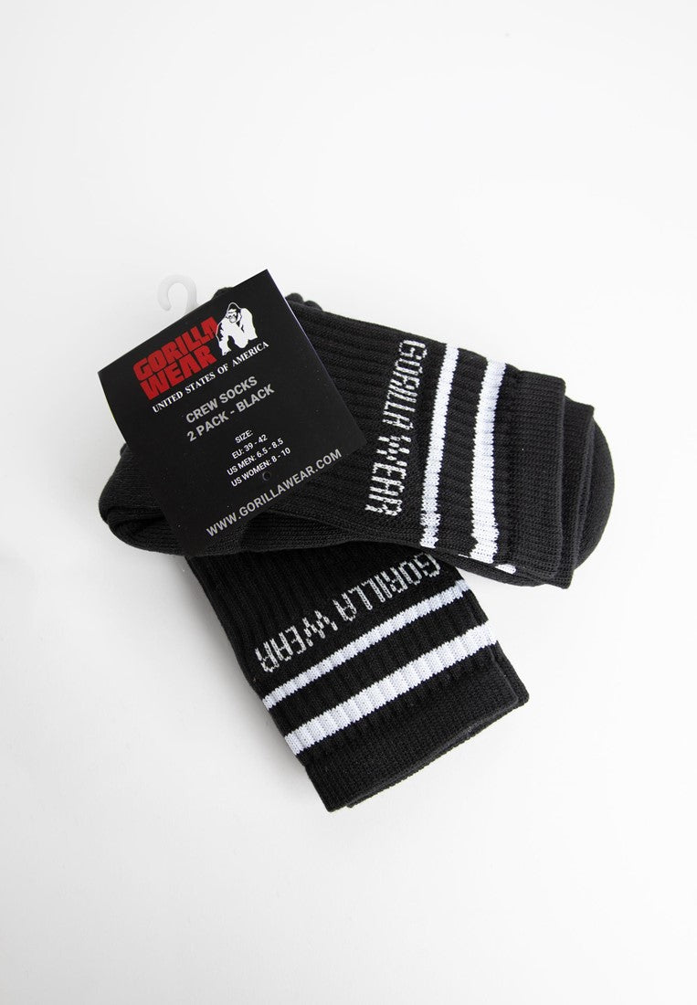 Crew Socks 2-Pack - Black