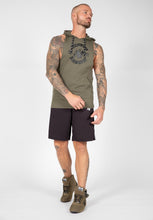 Load image into Gallery viewer, Lawrence Hooded Tank Top - Army Green