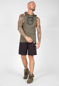 Lawrence Hooded Tank Top - Army Green