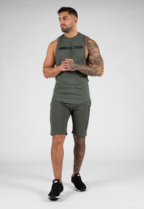 Milo Drop Armhole Tank Top - Green