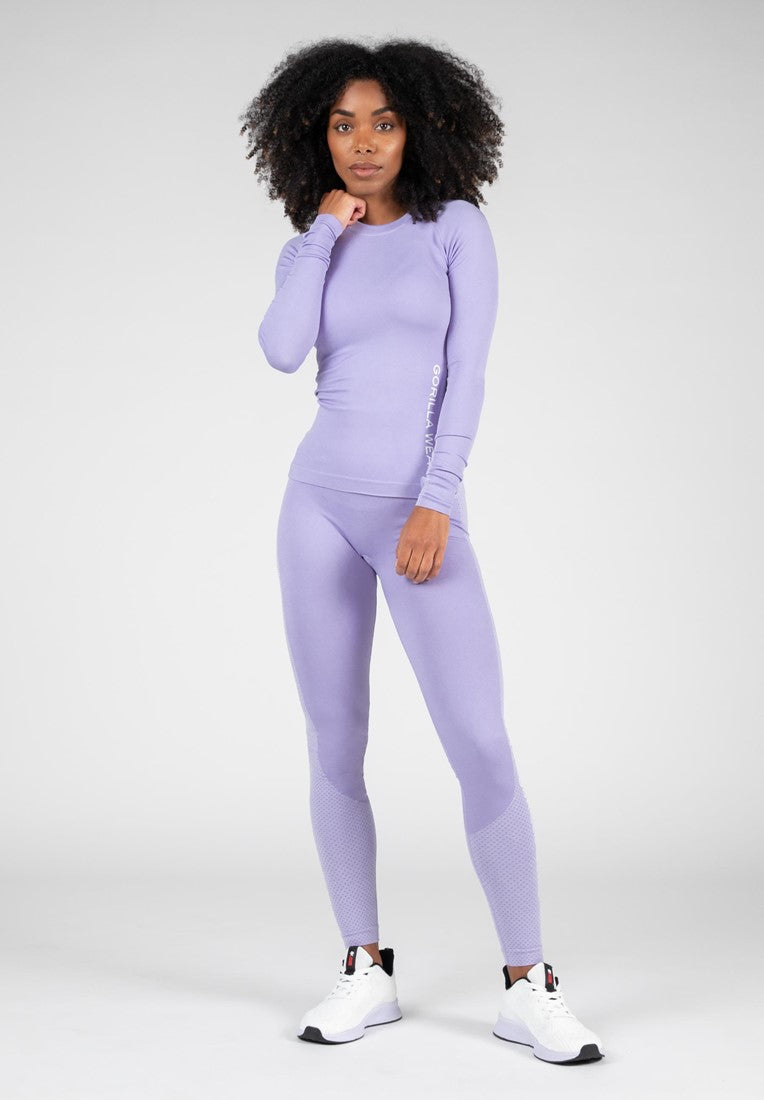 Selah Seamless Long Sleeve - Lilac