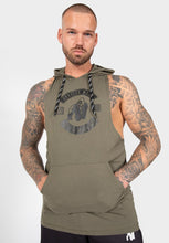 Load image into Gallery viewer, Lawrence Hooded Tank Top - Army Green