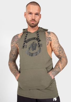 Lawrence Hooded Tank Top - Army Green