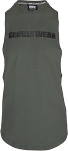 Milo Drop Armhole Tank Top - Green