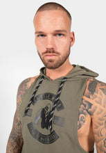 Load image into Gallery viewer, Lawrence Hooded Tank Top - Army Green