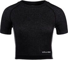 Load image into Gallery viewer, Selah Seamless Crop Top - Black