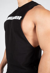 Milo Drop Armhole Tank Top - Black