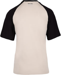 Logan Oversized T-Shirt - Beige/Black