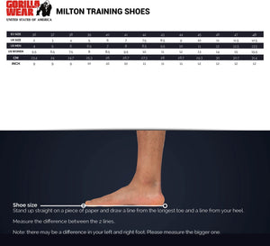 Milton Training Shoes - Black/Red