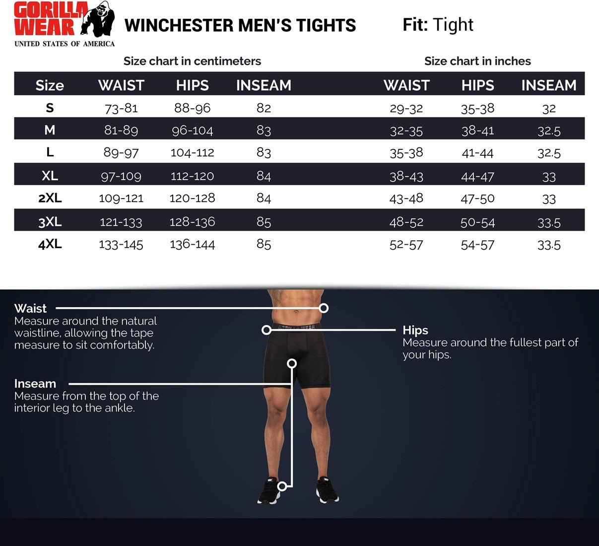 Winchester Men's Tights - Black