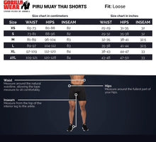 Load image into Gallery viewer, Piru Muay Thai Shorts - Black