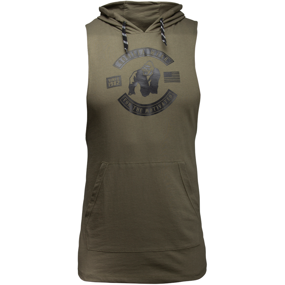 Lawrence Hooded Tank Top - Army Green