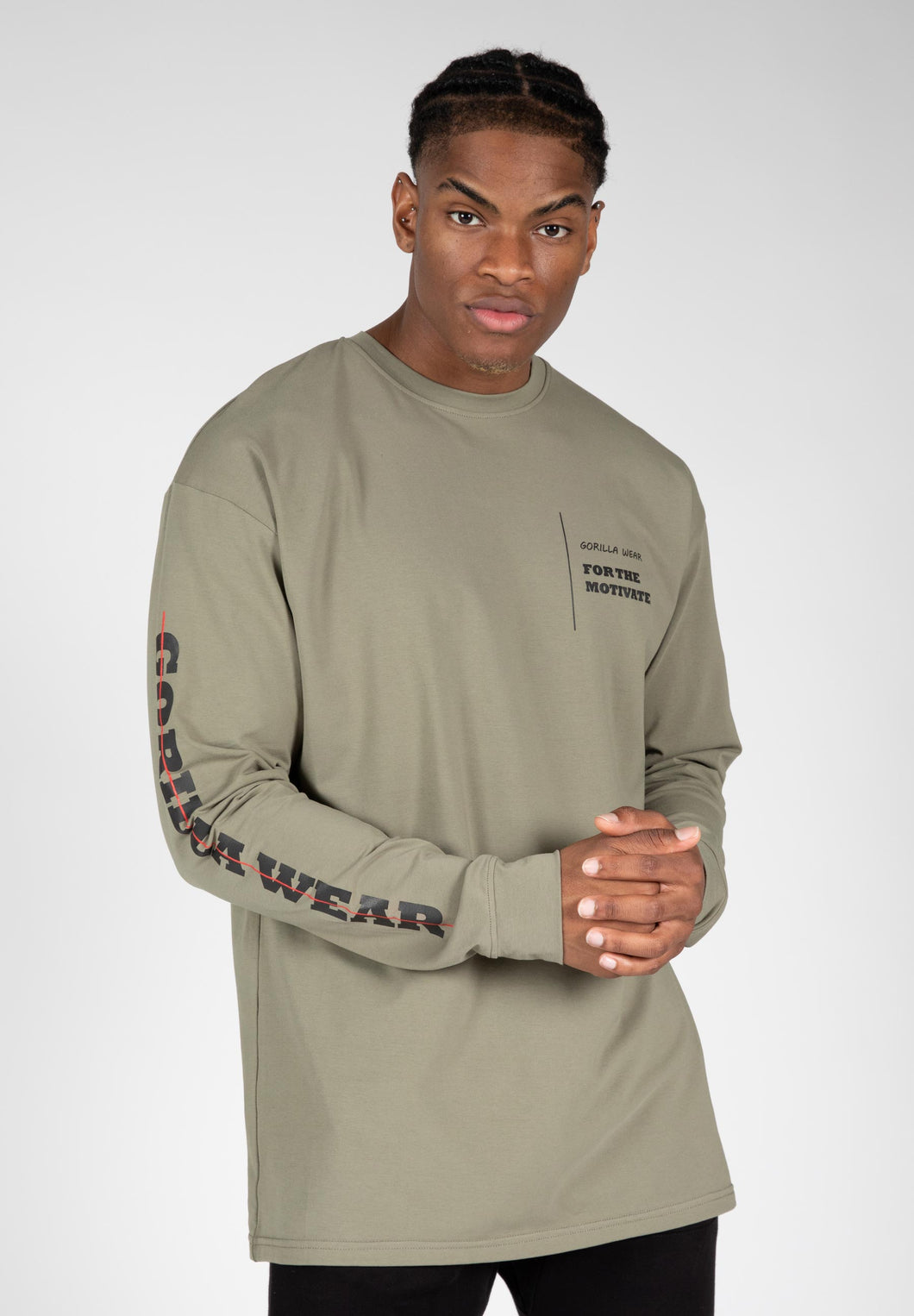 Boise Oversized Long Sleeve - Army Green