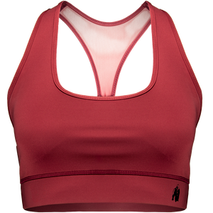 Meta Sports Bra - Burgundy Red