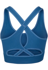 Hilton Seamless Sports Bra - Blue