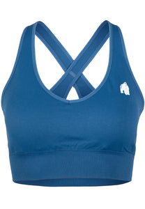 Hilton Seamless Sports Bra - Blue