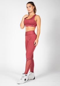 Meta Sports Bra - Burgundy Red