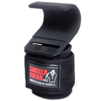 Weight Lifting Hooks - Black- Red