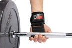 Weight Lifting Hooks - Black- Red