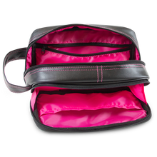 Load image into Gallery viewer, Toiletry Bag - Black/pink