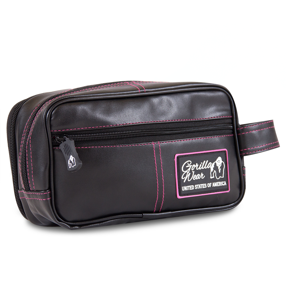 Toiletry Bag - Black/pink