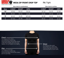 Load image into Gallery viewer, Mesa Zip Front Crop Top - Blue