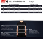 Mesa Zip Crop Top me Zinxhir - E zezë