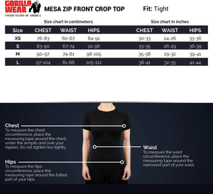 Mesa Zip Front Crop Top - Black