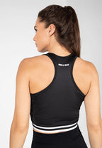 Mesa Zip Crop Top me Zinxhir - E zezë