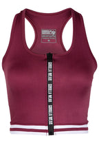 Bluza e shkurtër Mesa me zinxhir përpara - E kuqe burgundy