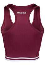 Bluza e shkurtër Mesa me zinxhir përpara - E kuqe burgundy