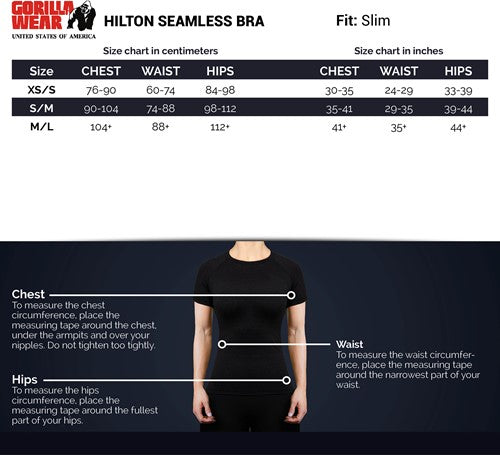 Hilton Seamless Sports Bra - Blue