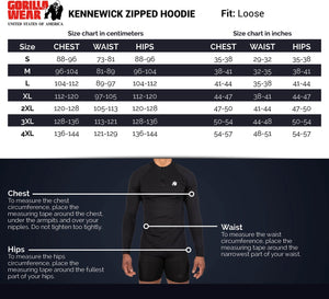 Kennewick Zipped Hoodie - Black