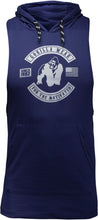 Load image into Gallery viewer, Lawrence Hooded Tank Top - Navy