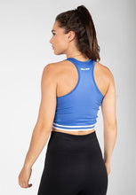 Load image into Gallery viewer, Mesa Zip Front Crop Top - Blue