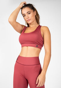 Meta Sports Bra - Burgundy Red