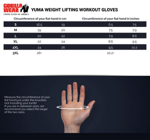 Yuma Weight Lifting Workout Gloves - Black